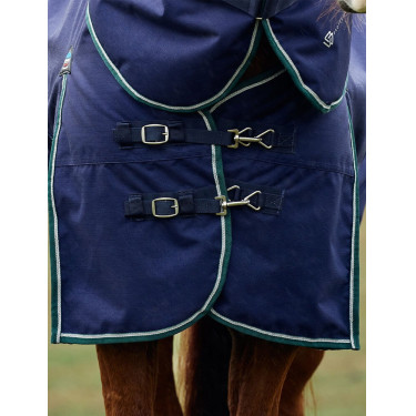 Coperta Weatherbeeta ComFiTec Dynamic Turnout 220g con collo staccabile Blu marino / verde foresta Coperta Weatherbeeta ComFiTec Dynamic Turnout 220g con collo staccabile Blu marino / verde foresta