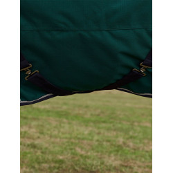 Coperta Weatherbeeta ComFiTec Dynamic Turnout 220g con collo staccabile Verde foresta / blu navy
