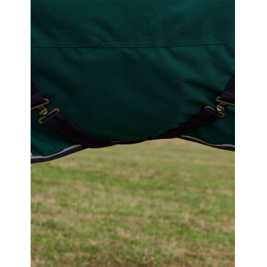 Coperta Weatherbeeta ComFiTec Dynamic Turnout 220g con collo staccabile Verde foresta / blu navy