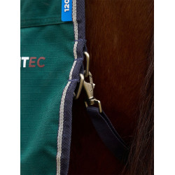 Coperta Weatherbeeta ComFiTec Dynamic Turnout 220g con collo staccabile Verde foresta / blu navy