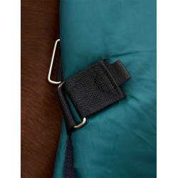 Coperta Weatherbeeta ComFiTec Dynamic Turnout 220g con collo staccabile Verde foresta / blu navy