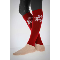 Calzino Pénélope Concorso Rosso / crema Calzino Pénélope Concorso Rosso / crema