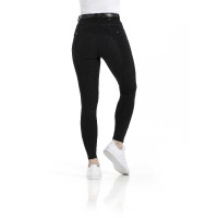Pantaloni Equithème Safir con fondo in silicone Nero / blu Pantaloni Equithème Safir con fondo in silicone Nero / blu