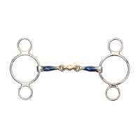 Filet a 2 anelli rame blu Shires Filet a 2 anelli rame blu Shires