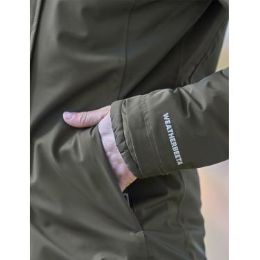 Giacca lunga impermeabile da donna Weatherbeeta Verde mezzanotte