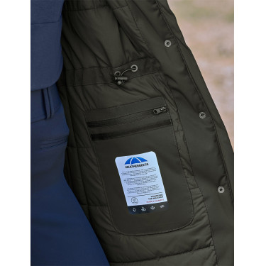 Giacca lunga impermeabile da donna Weatherbeeta Verde mezzanotte