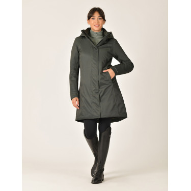 Giacca lunga impermeabile da donna Weatherbeeta Verde mezzanotte