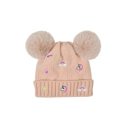 Cappellino Fun Dublin ricamato bambino Rosa polverosa