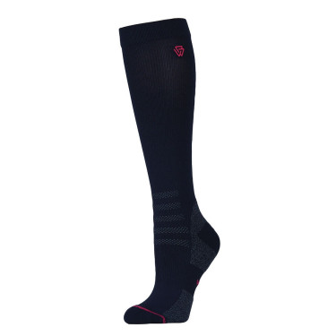 Calze Weatherbeeta a compressione fino al ginocchio Blu navy / rosa acceso