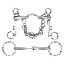 Set morso da filetto Shires Acciaio inossidabile Set morso da filetto Shires Acciaio inossidabile