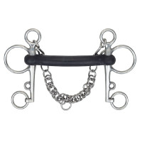 Mors Pelham equitazione in gomma dura Shires Mors Pelham equitazione in gomma dura Shires