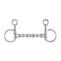Mors Baucher con sfere Shires Acciaio inossidabile
