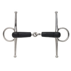 Morso equitazione Shires con aghi in gomma, snodo semplice Morso equitazione Shires con aghi in gomma, snodo semplice