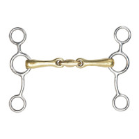 Morso americano equitazione doppio snodo in ottone Shires Morso americano equitazione doppio snodo in ottone Shires