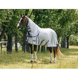 Coperta antimosche Weatherbeeta ComFiTec Airflow II con collo staccabile Grigio / blu / grigio Coperta antimosche Weatherbeeta ComFiTec Airflow II con collo staccabile Grigio / blu / grigio