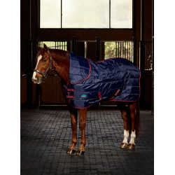 Coperta da scuderia Weatherbeeta ComFiTec 210D Channel 100 g combo Blu navy / bordeaux Coperta da scuderia Weatherbeeta ComFiTec 210D Channel 100 g combo Blu navy / bordeaux