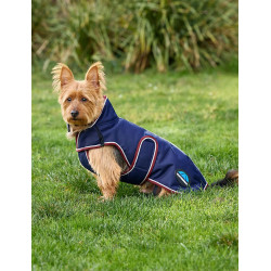 Coperta impermeabile per cani WeatherBeeta ComFiTec Premier Deluxe Blu navy / bordeaux