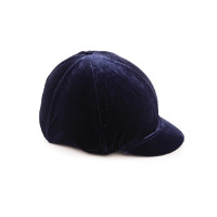 Copri casco in velluto Velveteen Shires Blu navy