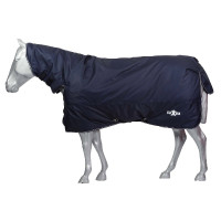 Coperta Saxon Defiant 600D combo collo Marino / bianco Blu