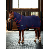 Coperta asciugante Weatherbeeta antistatica in pile combo Blu navy / bordeaux