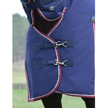 Coperta Weatherbeeta ComFiTec Essential Turnout 220g combo Blu navy / bordeaux Blu marino