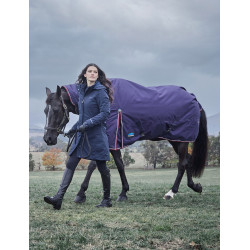 Coperta Weatherbeeta ComFiTec Essential Turnout 220g combo Blu navy / bordeaux Blu marino