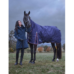 Coperta Weatherbeeta ComFiTec Essential Turnout 220g combo Blu navy / bordeaux Blu marino