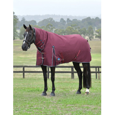 Coperta Weatherbeeta ComFiTec Essential Turnout 360 g combo Borgogna / blu navy Coperta Weatherbeeta ComFiTec Essential Turnout 360 g combo Borgogna / blu navy