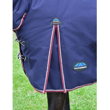 Coperta Weatherbeeta ComFiTec Essential Turnout 360 g combo Blu navy / bordeaux