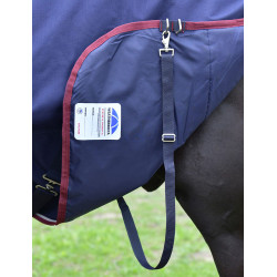 Coperta Weatherbeeta ComFiTec Essential Turnout 360 g combo Blu navy / bordeaux