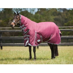 Coperta Weatherbeeta ComFiTec Plus Dynamic II Combo collo Medium Bordeaux / grigio / bianco