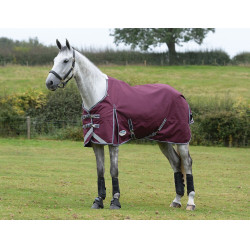 Coperta Weatherbeeta ComFiTec Plus Dynamic II Medium / Lite Bordeaux / grigio / bianco