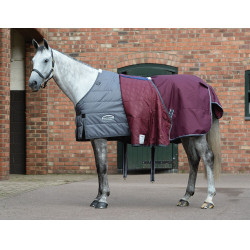 Coperta Weatherbeeta ComFiTec Plus Dynamic II Medium / Lite Bordeaux / grigio / bianco Coperta Weatherbeeta ComFiTec Plus Dynamic II Medium / Lite Bordeaux / grigio / bianco