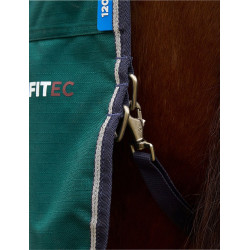 Coperta Weatherbeeta ComFiTec Plus Dynamic Turnout 100 g collo alto Verde foresta / blu navy
