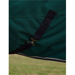 Coperta Weatherbeeta ComFiTec Plus Dynamic Turnout 100 g collo alto Verde foresta / blu navy