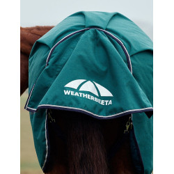 Coperta Weatherbeeta ComFiTec Plus Dynamic Turnout 100 g collo alto Verde foresta / blu navy