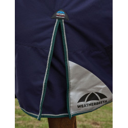 Coperta Weatherbeeta ComFiTec Plus Dynamic Turnout 100 g collo alto Blu marino / verde foresta