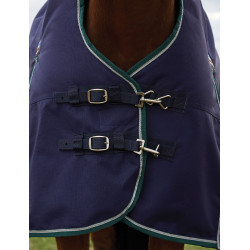 Coperta Weatherbeeta ComFiTec Plus Dynamic Turnout 100 g collo alto Blu marino / verde foresta