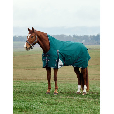Coperta Weatherbeeta ComFiTec Plus Dynamic Turnout 220 g collo alto Verde foresta / blu navy Coperta Weatherbeeta ComFiTec Plus Dynamic Turnout 220 g collo alto Verde foresta / blu navy