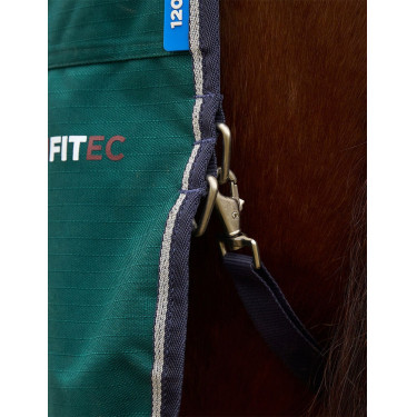 Coperta Weatherbeeta ComFiTec Plus Dynamic Turnout 220 g collo alto Verde foresta / blu navy Coperta Weatherbeeta ComFiTec Plus Dynamic Turnout 220 g collo alto Verde foresta / blu navy