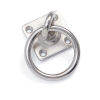 Anello di attacco girevole con piastra Shires Metallo Argento Anello di attacco girevole con piastra Shires Metallo Argento