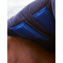 Coperta Weatherbeeta ComFiTec Plus Dynamic Turnout 220 g collo alto Blu marino / verde foresta