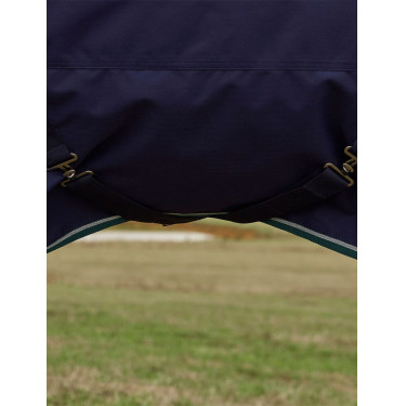 Coperta Weatherbeeta ComFiTec Plus Dynamic Turnout 220 g collo alto Blu marino / verde foresta
