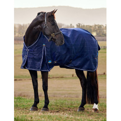 Coperta Weatherbeeta ComFiTec Prelim Turnout 220 g Coperta in rilievo blu navy Blu marino