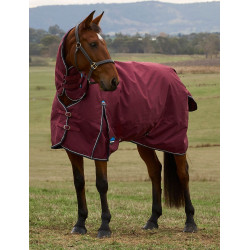 Coperta Weatherbeeta ComFiTec Prelim Turnout Combo 220 g Borgogna / blu navy