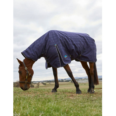 Coperta Weatherbeeta ComFiTec Prelim Turnout Combo 220 g Coperta in rilievo blu navy Blu marino