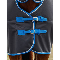 Coperta Weatherbeeta ComFiTec Tyro Turnout 220 g Combo collo integrato Nero / cobalto