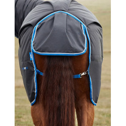 Coperta Weatherbeeta ComFiTec Tyro Turnout 220 g Combo collo integrato Nero / cobalto