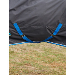 Coperta Weatherbeeta ComFiTec Tyro Turnout 220 g Combo collo integrato Nero / cobalto