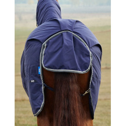 Coperta Weatherbeeta ComFiTec Tyro Turnout 220 g Combo collo integrato Blu navy / antracite Blu marino